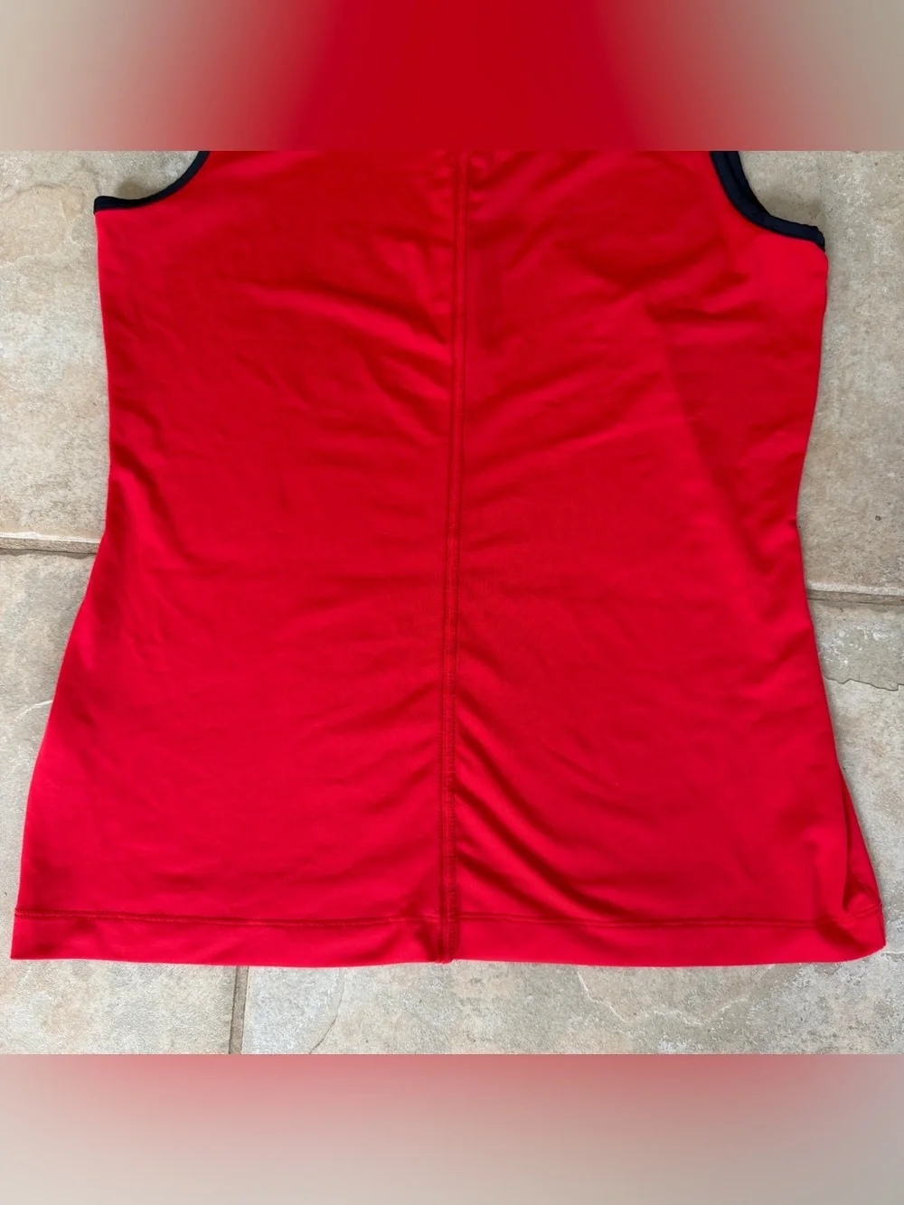 Nike Golf Women’s Dri-FIT Tour Performance Red Sleeveless Polo Shirt Size Small